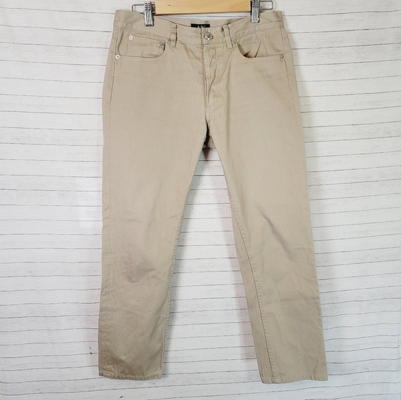 A.P.C. PETIT STANDARD STRAIGHT LEG KHAKI JEANS, SZ 29 - Picture 2 of 9